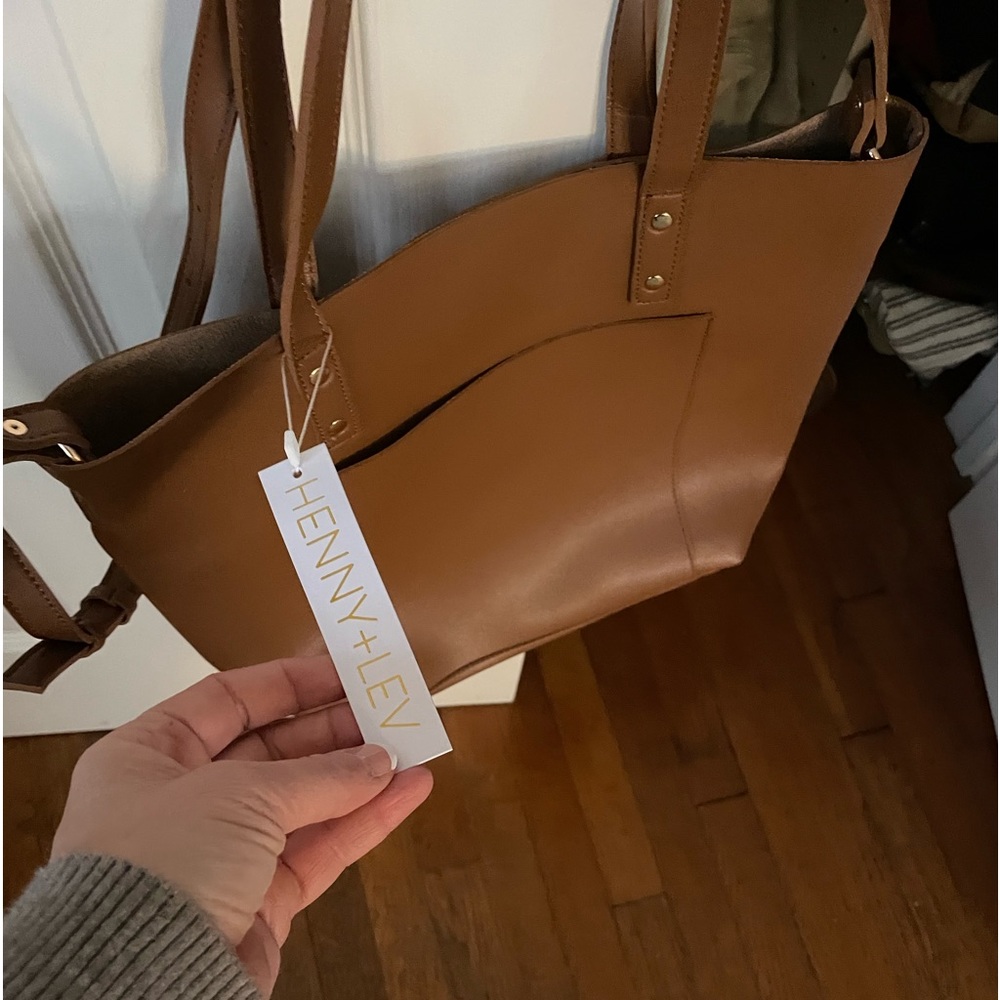 Tote bag. Faux leather. Super cute. New. Never used